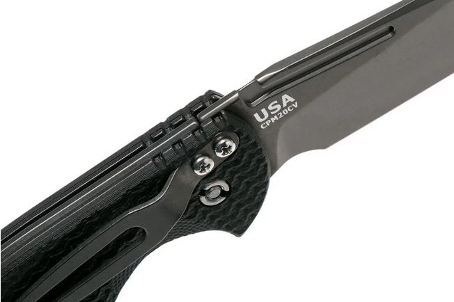 Rick Hinderer XM Slippy 3" Slicer 20CV Black DLC, Black G10 Slipjoint Pocket Knife 8 Rick Hinderer XM Slippy 3" Slicer 20CV Black DLC, Black G10 Slipjoint Pocket Knife - Image 6