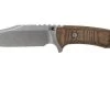 Rick Hinderer Ranch Bowie Natural Canvas Micarta, Stonewashed, Bowie Knife -Optimal Knife Shop HRK TRB SW NM 01 rick hinderer knives