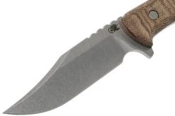 Rick Hinderer Ranch Bowie Natural Canvas Micarta, Stonewashed, Bowie Knife 12 Rick Hinderer Ranch Bowie Natural Canvas Micarta, Stonewashed, Bowie Knife -Optimal Knife Shop HRK TRB SW NM 03 rick hinderer knives