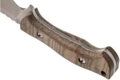 Rick Hinderer Ranch Bowie Natural Canvas Micarta, Stonewashed, Bowie Knife 13 Rick Hinderer Ranch Bowie Natural Canvas Micarta, Stonewashed, Bowie Knife -Optimal Knife Shop HRK TRB SW NM 04 rick hinderer knives