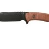 Rick Hinderer Ranch Drop Spanto Battle Black, Red Micarta Survival Knife