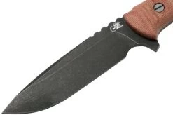 Rick Hinderer Ranch Drop Spanto Battle Black, Red Micarta Survival Knife -Optimal Knife Shop HRK TRH DPBB RM 03 rick hinderer knives