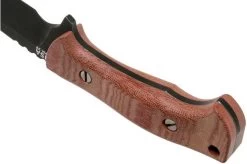 Rick Hinderer Ranch Drop Spanto Battle Black, Red Micarta Survival Knife -Optimal Knife Shop HRK TRH DPBB RM 04 rick hinderer knives