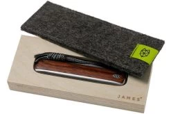 The James Brand The Pike, Rosewood, Damascus, KN110159-00 Pocket Knife -Optimal Knife Shop JAKKN110159 00 08 the james brand