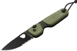 The James Brand The Redstone, OD Green + Black, Serrated, Pocket Knife -Optimal Knife Shop JAKN118168 01 03 the james brand