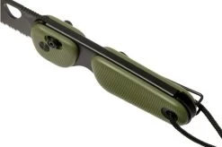 The James Brand The Redstone, OD Green + Black, Serrated, Pocket Knife -Optimal Knife Shop JAKN118168 01 06 the james brand
