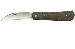 Jack Wolf Laid Back Jack, Green Canvas Micarta LAIDB-01-GRN Slipjoint Pocket Knife