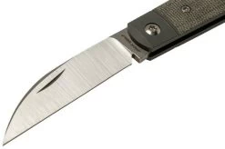 Jack Wolf Laid Back Jack, Green Canvas Micarta LAIDB-01-GRN Slipjoint Pocket Knife -Optimal Knife Shop JW LAIDB 01 GRN 03 jackwolf