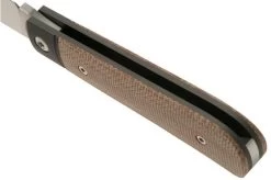 Jack Wolf Laid Back Jack, Natural Canvas Micarta LAIDB-01-NAT Slipjoint Pocket Knife -Optimal Knife Shop JW LAIDB 01 NAT 04 jackwolf