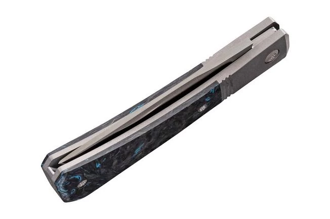 Jack Wolf Pioneer Jack PIONE-01-DM-BL Fat Carbon Dark Matter Blue, Slipjoint Pocket Knife 7 Jack Wolf Pioneer Jack PIONE-01-DM-BL Fat Carbon Dark Matter Blue, Slipjoint Pocket Knife - Image 5