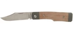 Jack Wolf Sharpshooter Jack, Natural Canvas Micarta SHSH-MNA Slipjoint Pocket Knife
