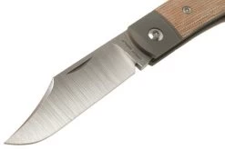 Jack Wolf Sharpshooter Jack, Natural Canvas Micarta SHSH-MNA Slipjoint Pocket Knife -Optimal Knife Shop JW SHSH MNA 03 jack