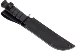 KA-BAR USMC 1211 Plain Edge, Kraton, Leather Sheath -Optimal Knife Shop KA1211 06 ka bar ka1211 06