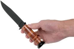 KA-BAR Mark I USN 2225 Leather Fixed Knife -Optimal Knife Shop KA2225 06 ka bar