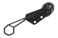 Kansept Hex G0001A4 Black Coating 14C28N, Neck Knife, Ostap Hel Design -Optimal Knife Shop KSG0001A4 05 kansept