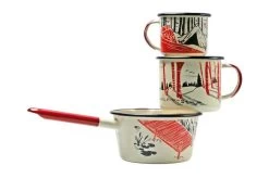 Knivesandtools Enamel Set E-SET-01, Mugs 8 Cm, 10 Cm & Saucepan 14 Cm, Enamel Crockery 10 Knivesandtools Enamel Set E-SET-01, Mugs 8 Cm, 10 Cm & Saucepan 14 Cm, Enamel Crockery -Optimal Knife Shop KT E SET 01 02 kato