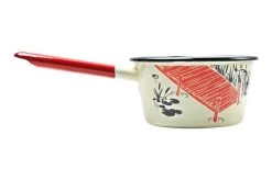 Knivesandtools Enamel Saucepan E-SP14-01, 14 Cm, Enamel Sauce Pan -Optimal Knife Shop KT E SP14 01 02 kato