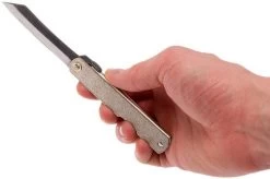 Higonokami Pocket Knife 7,4 Cm SPE1, SK-carbon Fiber, Silver/gold 18 Higonokami Pocket Knife 7,4 Cm SPE1, SK-carbon Fiber, Silver/gold -Optimal Knife Shop KT HIGO SPE1 08 higonokami kt higo spe1 08