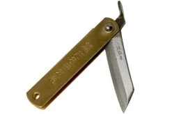 Higonokami Pocket Knife 5 Cm HIGO75BS, SK-carbon Steel, Brass -Optimal Knife Shop KT HIGO75BS 04 higonokami