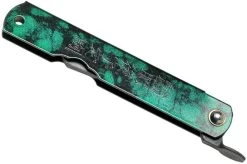 Higonokami Pocket Knife 7.3 Cm HIGOCJB, Blue Paper Steel, Jade Black Green Glitter Enamel 13 Higonokami Pocket Knife 7.3 Cm HIGOCJB, Blue Paper Steel, Jade Black Green Glitter Enamel -Optimal Knife Shop KT HIGOCJB 04 higonokami