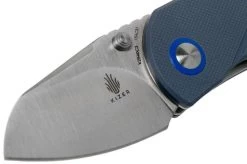 Kizer Contrail V2540C3 Blue G10 Pocket Knife, Justin Lundquist Design -Optimal Knife Shop KZV2540C3 03 kizer