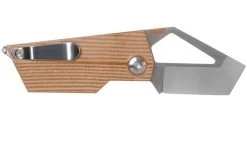 Kizer Vanguard CyberBlade Natural Micarta V2563A2 Pocket Knife, Yue Design -Optimal Knife Shop KZV2563A2 02 kizer