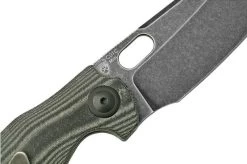 Kizer Vanguard Mini Sheepdog C01C V3488C6 Black Micarta, Pocket Knife -Optimal Knife Shop KZV3488C6 05 kizer