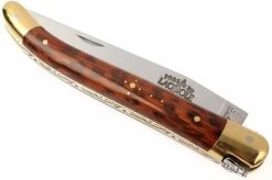 Forge De Laguiole - Natural Wood Folder, Snakewood 9 Forge De Laguiole - Natural Wood Folder, Snakewood -Optimal Knife Shop LA1211AM 03 forge de laguiole vouwmes la1211am d3