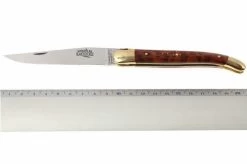 Forge De Laguiole - Natural Wood Folder, Snakewood 11 Forge De Laguiole - Natural Wood Folder, Snakewood -Optimal Knife Shop LA1211AM 05 forge de laguiole vouwmes la1211am d5