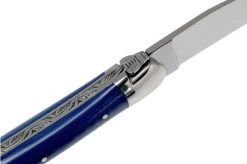 Forge De Laguiole 1211INTCBLEB 11cm, Blue Micarta, Laguiole Knife -Optimal Knife Shop LA1211INTCBLEB 06 forge de laguiole