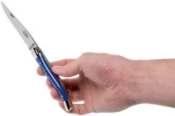 Forge De Laguiole 1211INTCBLEB 11cm, Blue Micarta, Laguiole Knife -Optimal Knife Shop LA1211INTCBLEB 08 forge de laguiole