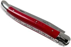 Forge De Laguiole 1211INTCROUB 11cm, Red Micarta, Laguiole Knife -Optimal Knife Shop LA1211INTCROUB 04 forge de laguiole