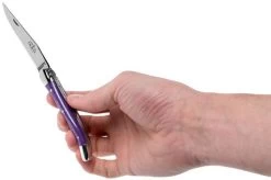 Forge De Laguiole 129INTCVIOBRI 9cm, Violet Micarta, Laguiole Knife -Optimal Knife Shop LA129INTCVIOBRI 08 forge de laguiole