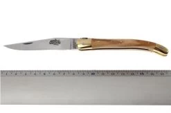 Forge De Laguiole - Natural Wood Folder, 3 Inch, Olivewood 11 Forge De Laguiole - Natural Wood Folder, 3 Inch, Olivewood -Optimal Knife Shop LA129OL 05 forge de laguiole vouwmes la129ol d5