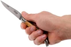 Forge De Laguiole With Corkscrew 22121INOL, Olive Wood -Optimal Knife Shop LA22121INOL 08 forge de laguiole la22121inol 08