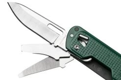 Leatherman Free T4 Evergreen, FREE-T4-EG Multi-tool -Optimal Knife Shop LEFREE T4 EG 04 leatherman