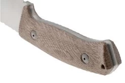 LionSteel M3 M3-CVN Natural Canvas Micarta Fixed Knife -Optimal Knife Shop LI M3 CVN 04 lionsteel