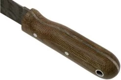 LT Wright Bushbaby HC, 1075, Matte Green Micarta, Leather Sheath, Bushcraft Knife -Optimal Knife Shop LT BUBA NM LS 04 lt wright