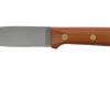 LT Wright Genesis Flat Grind, A2, Matte Natural Micarta, Leather Sheath, Bushcraft Knife -Optimal Knife Shop LT GEN FL NM LS 01 lt wright
