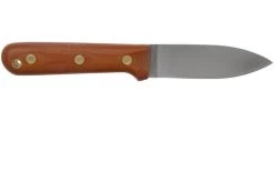 LT Wright Genesis Flat Grind, A2, Matte Natural Micarta, Leather Sheath, Bushcraft Knife -Optimal Knife Shop LT GEN FL NM LS 02 lt wright