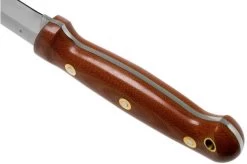 LT Wright GNS Saber Grind, O1, Polished Natural Micarta, Leather Sheath, Bushcraft Knife -Optimal Knife Shop LT GNS SA NM POL LS 04 lt wright