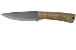 LT Wright Gary Wines Bushcrafter, O1, Matte Green Micarta, Red Liners, Leather Sheath, Bushcraft Knife