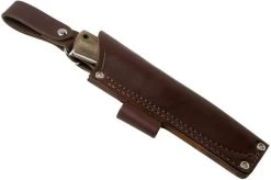 LT Wright Gary Wines Bushcrafter, O1, Matte Green Micarta, Red Liners, Leather Sheath, Bushcraft Knife -Optimal Knife Shop LT GWB GM RL LS 06 lt wright