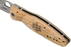 Mcusta MC-0182G Sengoku Toyotomi Hideyoshi SPG2, Yellow Pakka Wood, Gentleman's Knife -Optimal Knife Shop MC 0182G 07 mcusta