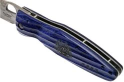 Mcusta MC-0186G Sengoku Date Masamune, Blue Pakkawood, Gentleman's Knife -Optimal Knife Shop MC 0186G 07 mcusta