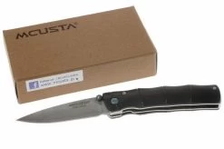 Mcusta Damascus, Handle/blade: African Ebony And Damascus -Optimal Knife Shop MC76D 07 mcusta afrikaans ebben damast mc76d d8