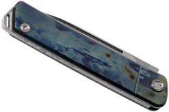 Medford Gentleman Jack S35VN, Tumbled Blade, Faced Galaxy Handle, Silver Hardware Pocket Knife -Optimal Knife Shop MF 21 GJ 04 04 medford