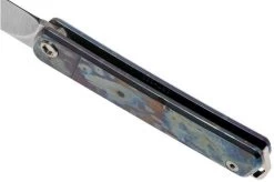 Medford Gentleman Jack S35VN, Tumbled Blade, Faced Galaxy Handle, Silver Hardware Pocket Knife -Optimal Knife Shop MF 21 GJ 04 05 medford