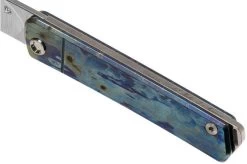 Medford Gentleman Jack S35VN, Tumbled Blade, Faced Galaxy Handle, Silver Hardware Pocket Knife -Optimal Knife Shop MF 21 GJ 04 07 medford