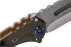 Medford Praetorian Genesis G, Drop S35VN Blade, Coyote G10 & Bronze Ti Handle, Pocket Knife -Optimal Knife Shop MF 21 GN 01 06 medford